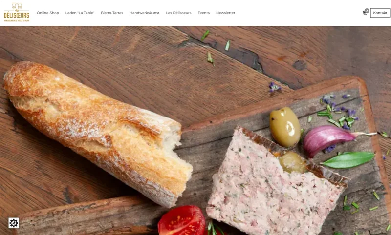Screenshot der Website von Les Délisoeurs e.K.